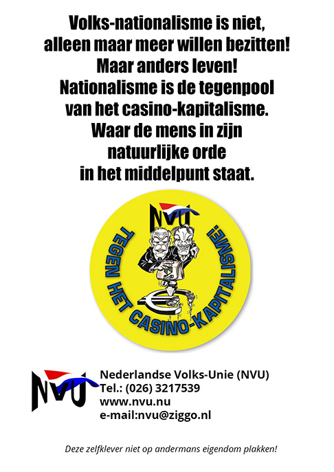 zout meerderheid buitenste NVU - Nederlandse Volks-Unie